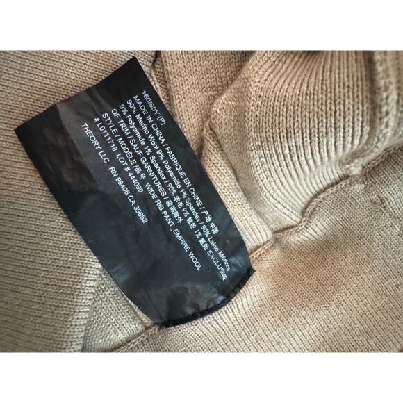 Theory Wide Ribbed Merino Wool Pants - Picture 6 of 6